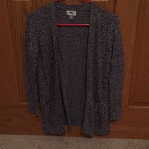 Old Navy blue marled cardigan